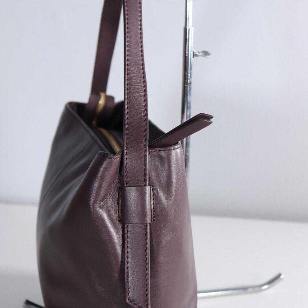 Marks & Spencer Women's One Size Maroon Faux Leather Shoulder Bag - Picture 4 of 15